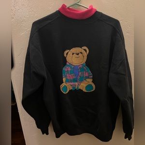 Vintage Teddy Bear turtleneck sweatshirt